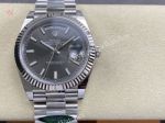 AR Factory Rolex Daydate 40*12.2mm 3255 Movement Dark Grey Face Index Markers SS Band Watch